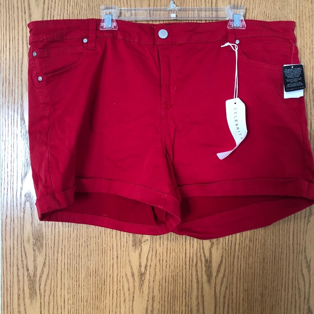 Celebrity Pink plus size red shorts